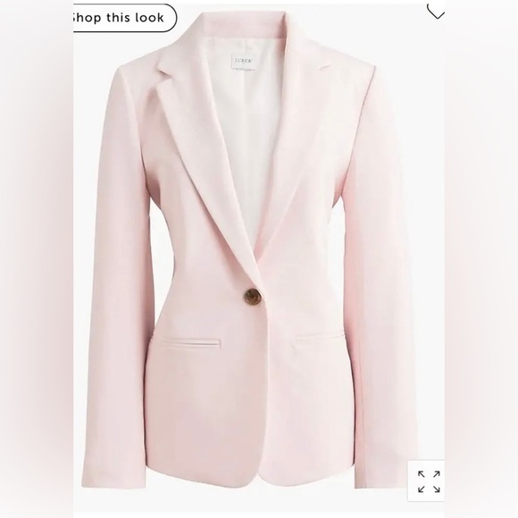 J.Crew $198 One Button Blazer Sunwashed Pink Size BO599 - Picture 1 of 4